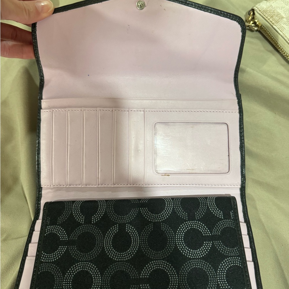 Coach Black and Gray Women's Wallet - Picture 6 of 6